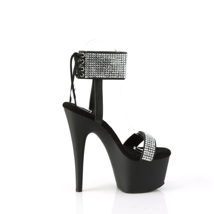 ADORE-770 *7" Heel, 2 3/4" PF Lace-Up Back Ankle Cuff Sandal w/RS