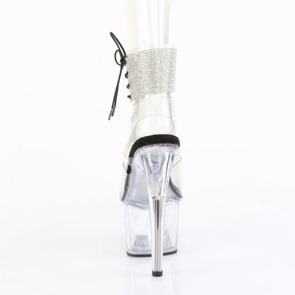 ADORE-791-2RS *7" Heel, 2 3/4" PF Rhinestoned Ankle Cuff Sandal
