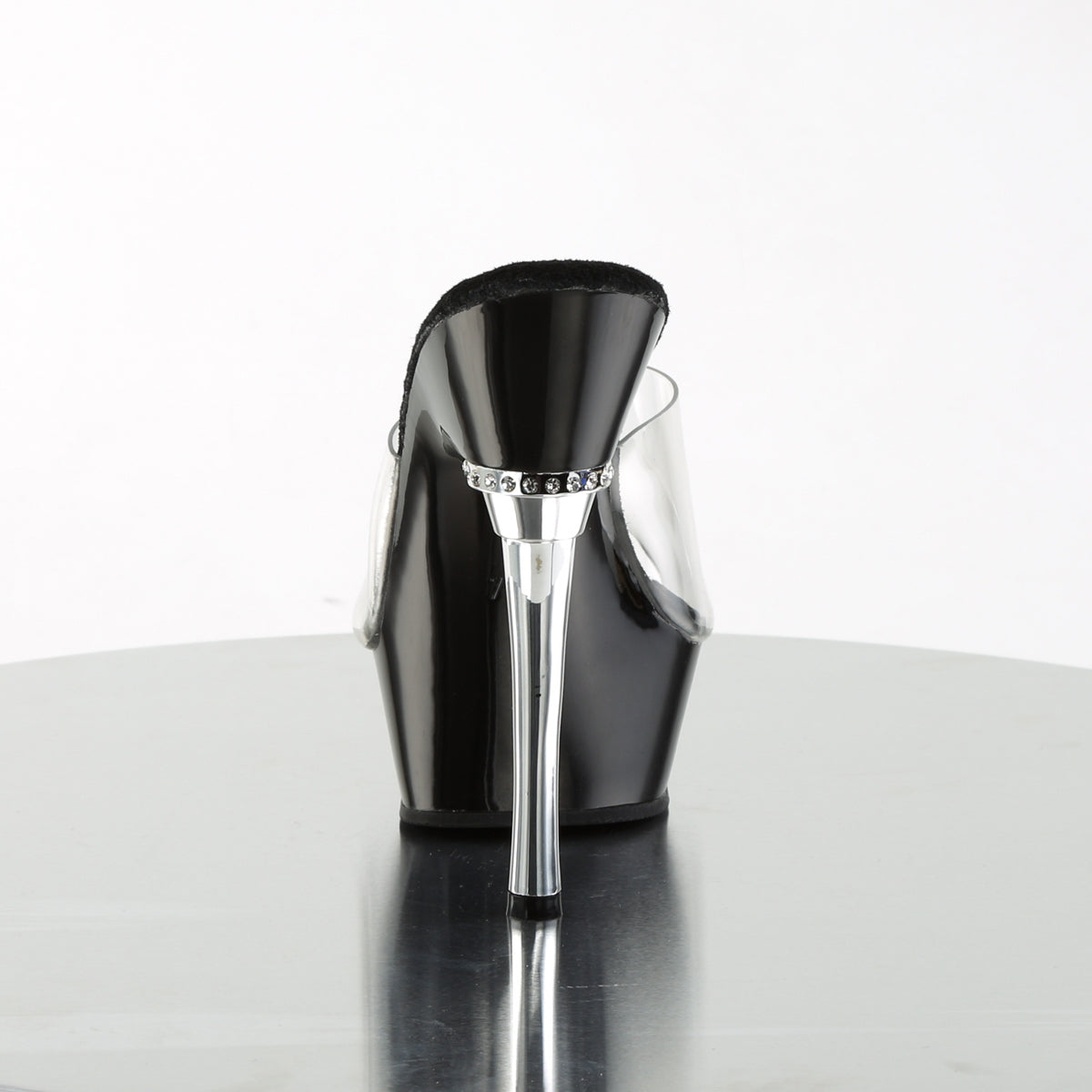 ALLURE-601 5 1/2" Heel 1 1/2" PF Chrome Heel Sandal