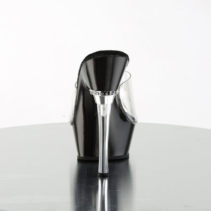 ALLURE-601 5 1/2" Heel 1 1/2" PF Chrome Heel Sandal