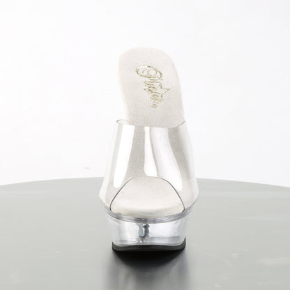 ALLURE-601 5 1/2" Heel 1 1/2" PF Chrome Heel Sandal