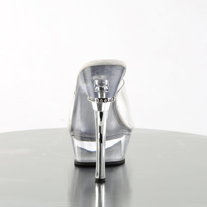ALLURE-601 5 1/2" Heel 1 1/2" PF Chrome Heel Sandal