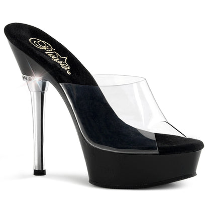 ALLURE-601 5 1/2" Heel 1 1/2" PF Chrome Heel Sandal