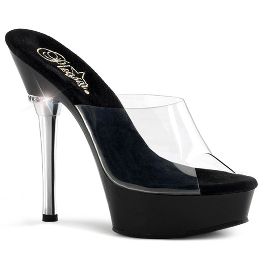 ALLURE-601 5 1/2" Heel 1 1/2" PF Chrome Heel Sandal