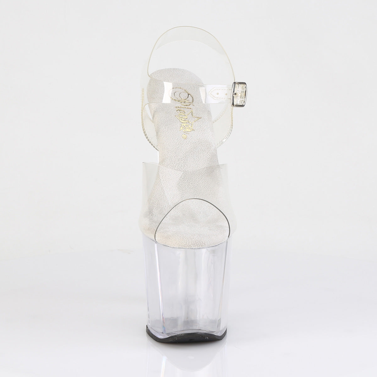 AMAZE-808 8" Wedge Heel, 3 1/2" PF Ankle Strap Sandal