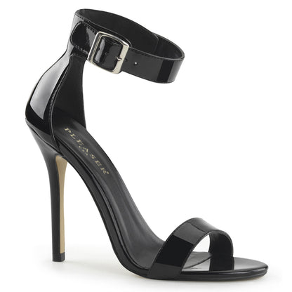 AMUSE-10 5" Heel, Closed Back Sandal W/ Buckled Ankle Strap