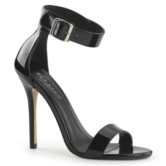 AMUSE-10 5" Heel, Closed Back Sandal W/ Buckled Ankle Strap