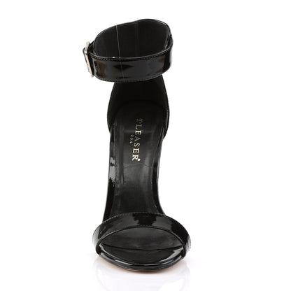 AMUSE-10 5" Heel, Closed Back Sandal W/ Buckled Ankle Strap