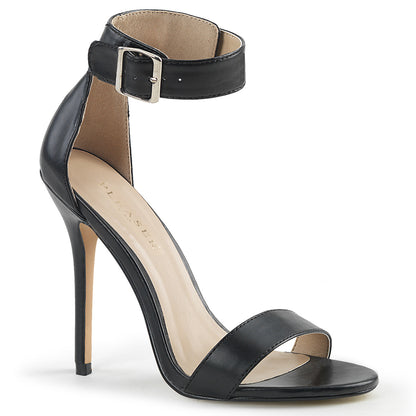AMUSE-10 5" Heel, Closed Back Sandal W/ Buckled Ankle Strap