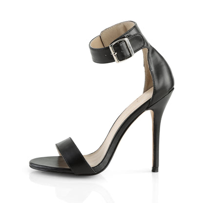 AMUSE-10 5" Heel, Closed Back Sandal W/ Buckled Ankle Strap