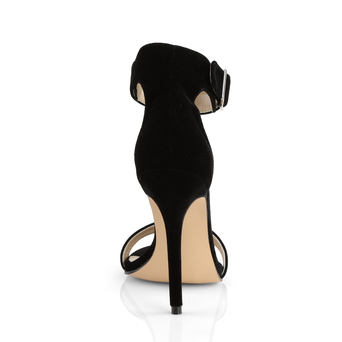 AMUSE-10 5" Heel, Closed Back Sandal w/ Buckled Ankle Strap