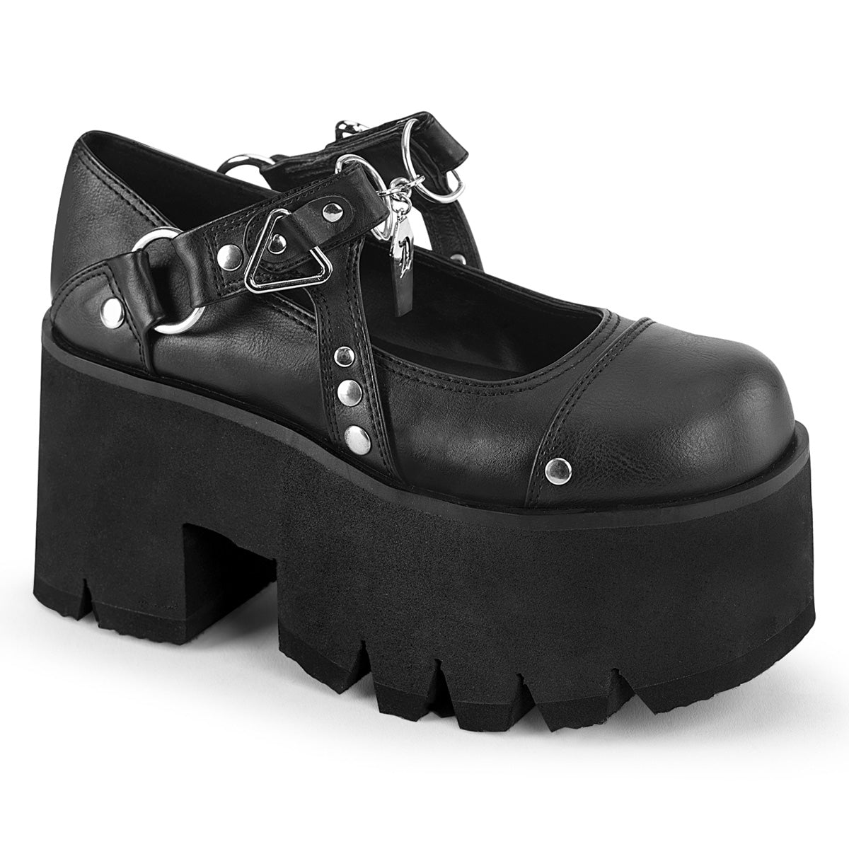 ASHES-33 3 1/2"Chunky Heel, 2 1/4"Cut Out PF Maryjane