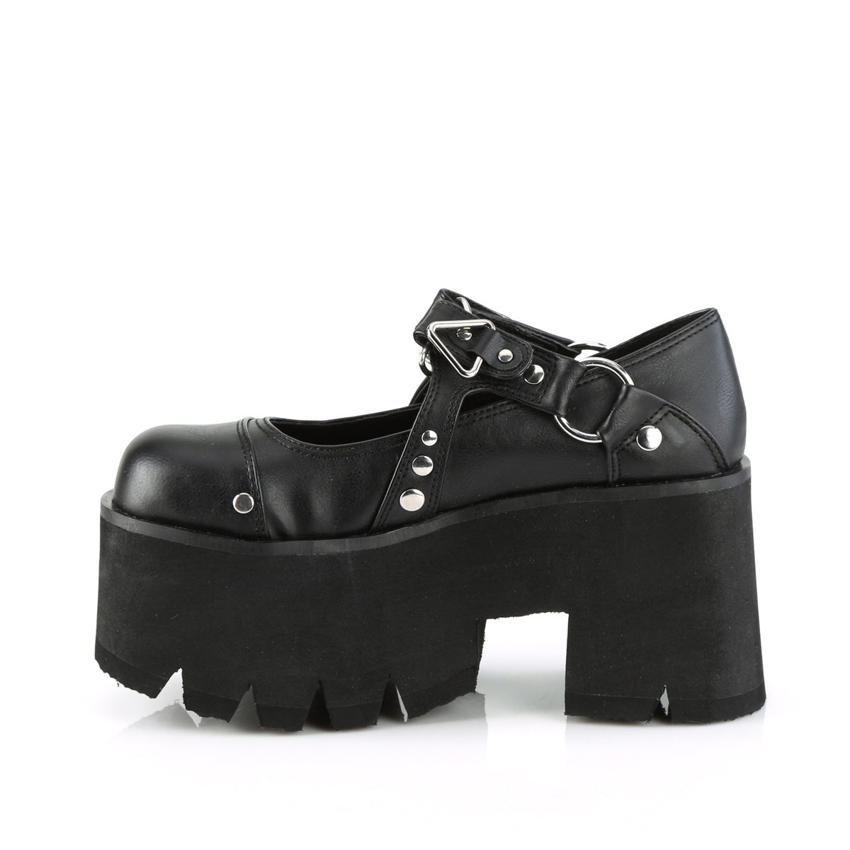 ASHES-33 3 1/2"Chunky Heel, 2 1/4"Cut Out PF Maryjane