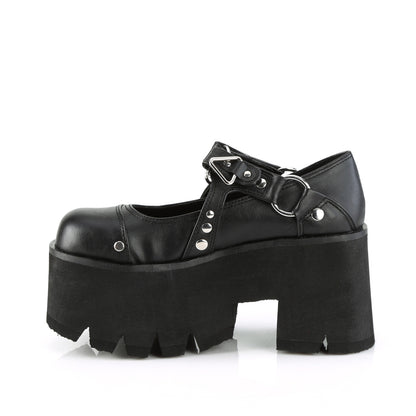 ASHES-33 3 1/2"Chunky Heel, 2 1/4"Cut Out PF Maryjane