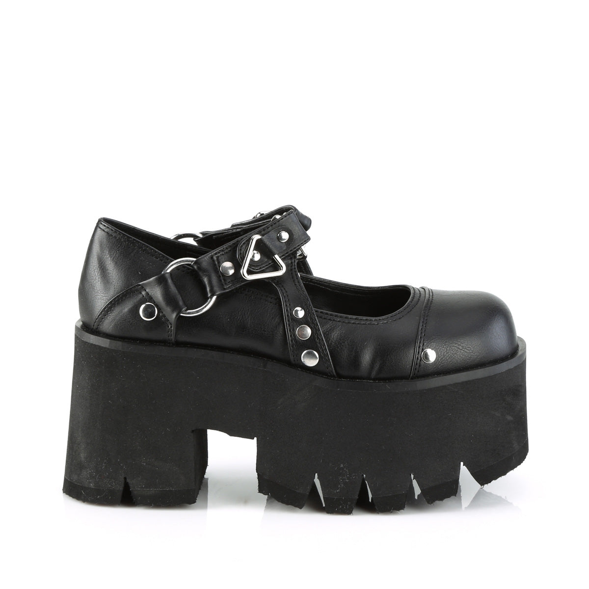ASHES-33 3 1/2"Chunky Heel, 2 1/4"Cut Out PF Maryjane