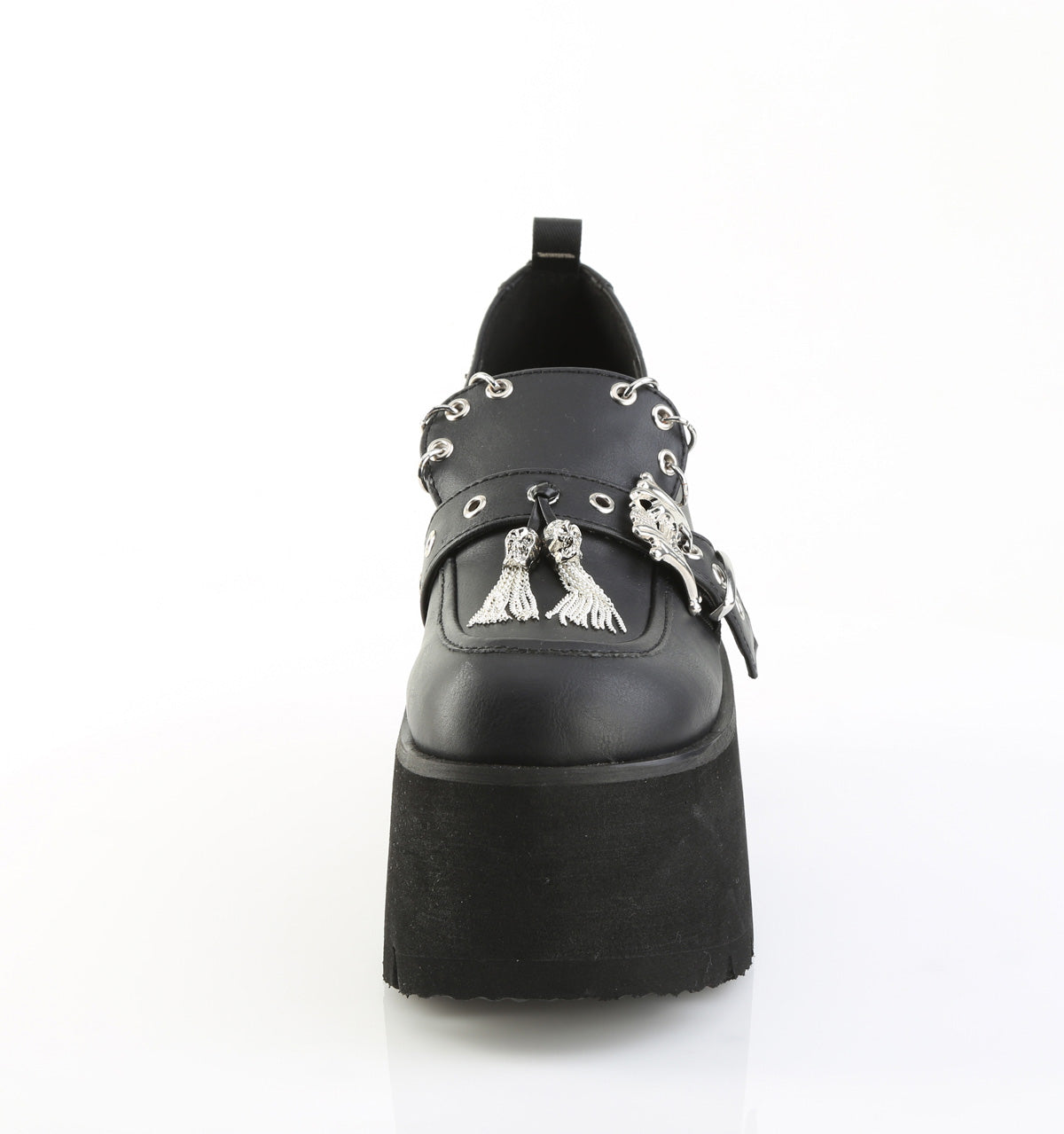 ASHES-38 *3 1/2" Chunky Heel, 2 1/4" PF Lace-Up Loafer