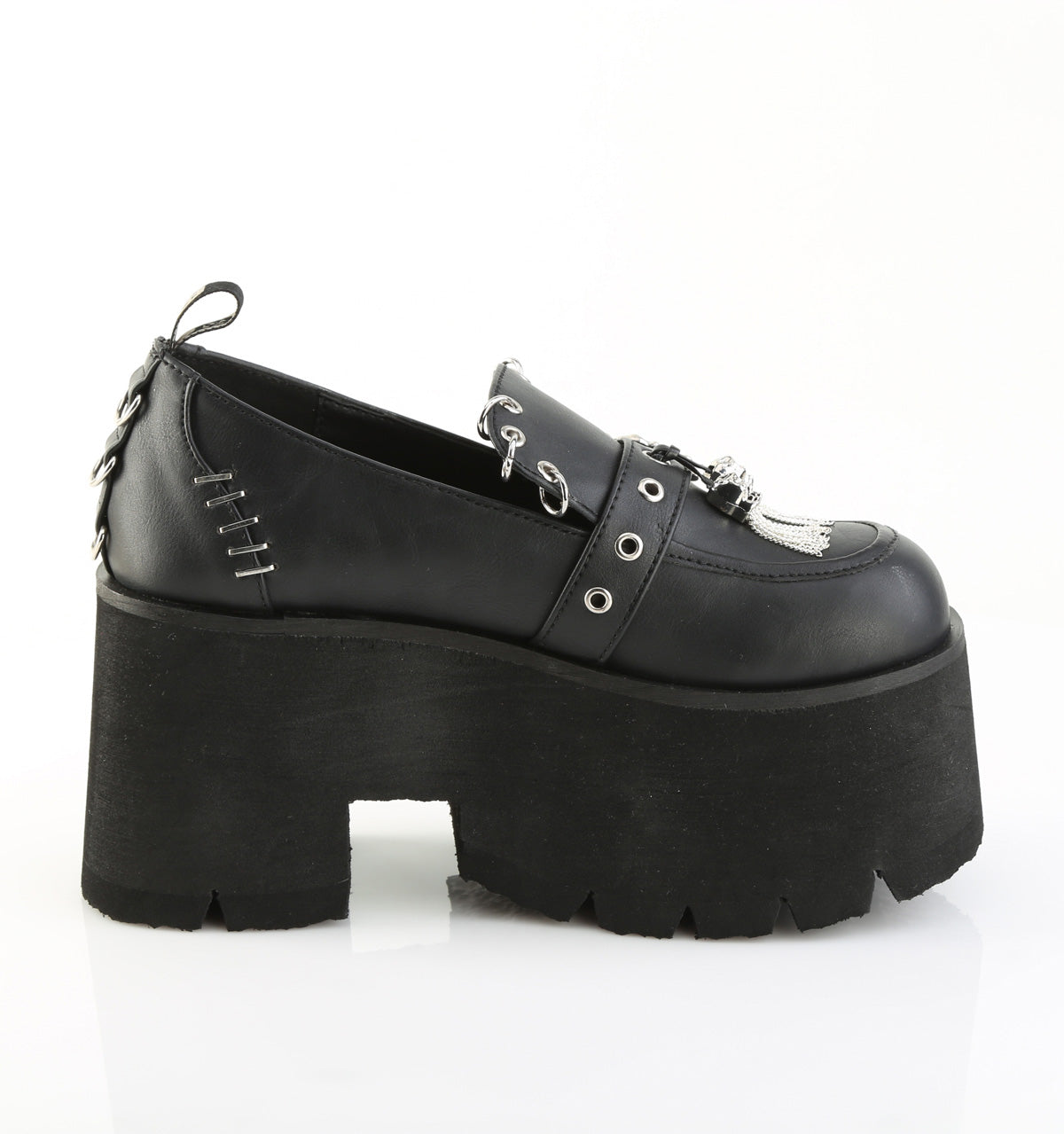 ASHES-38 *3 1/2" Chunky Heel, 2 1/4" PF Lace-Up Loafer