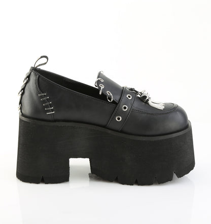 ASHES-38 *3 1/2" Chunky Heel, 2 1/4" PF Lace-Up Loafer