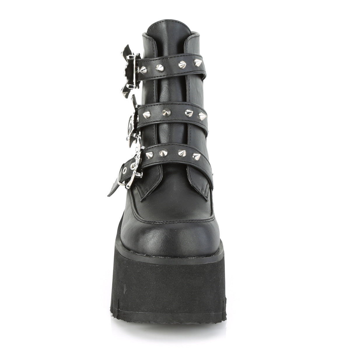 ASHES-55 3 1/2" Chunky Heel, 2 1/4" Cut Out PF Ankle Boot