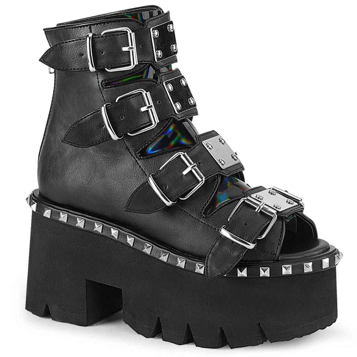ASHES-70 **3 1/2" Chunky Heel, 2 1/4" PF Ankle Boot,Back Metal Zip