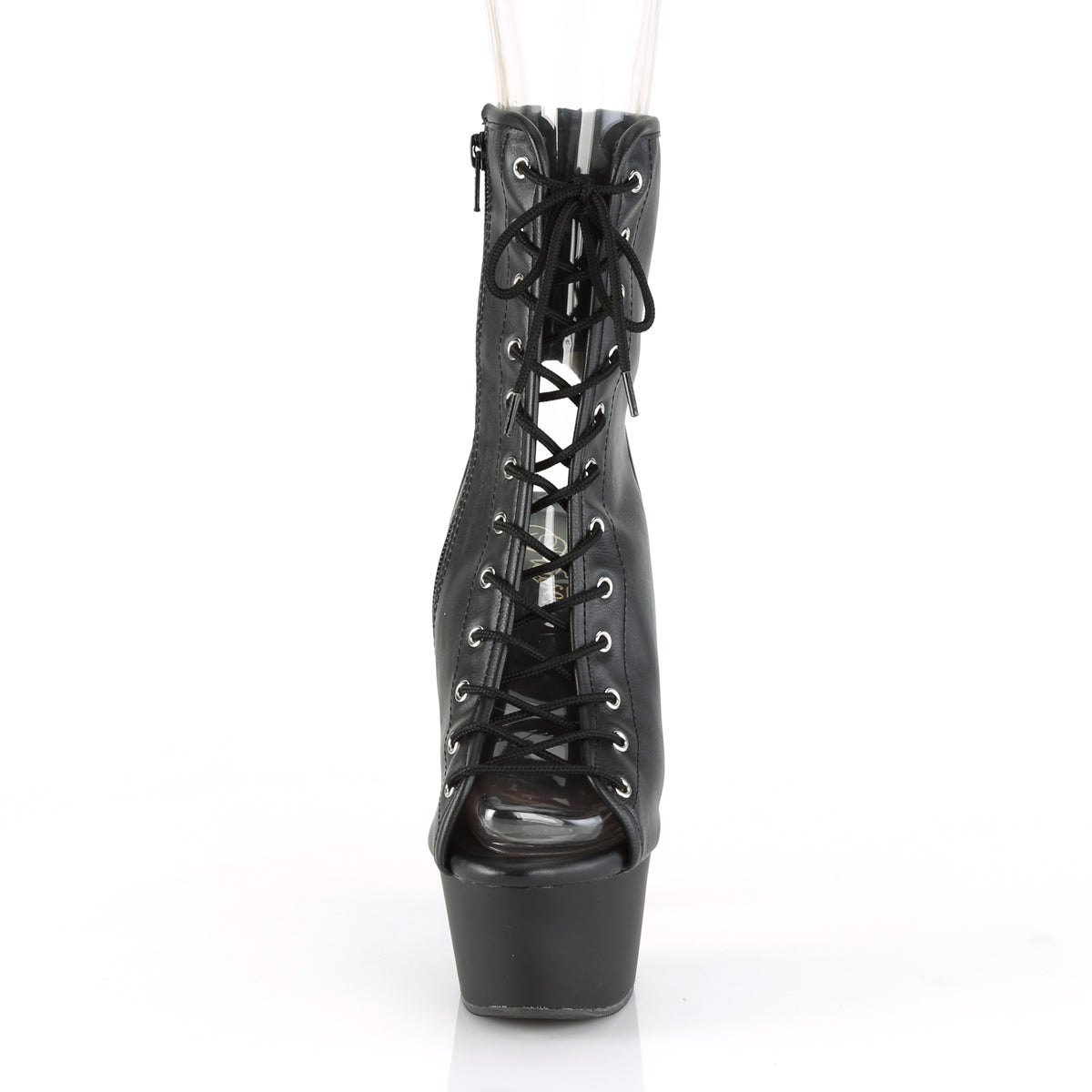 ASPIRE-1016 *6" Heel, 2 1/4" PF Open Toe/ Heel Ankle Boot, Side Zip