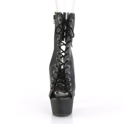 ASPIRE-1016 *6" Heel, 2 1/4" PF Open Toe/ Heel Ankle Boot, Side Zip