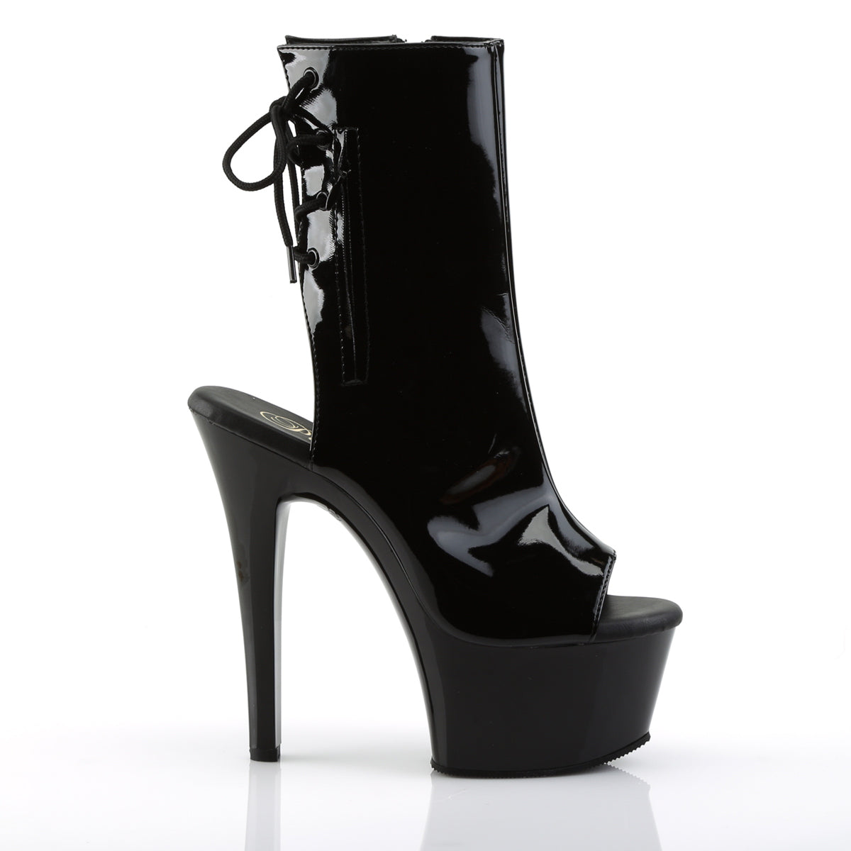 ASPIRE-1018 6" Heel, 2 1/4" PF Open Toe/Heel Ankle Boot, Side Zip