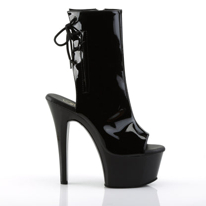 ASPIRE-1018 6" Heel, 2 1/4" PF Open Toe/Heel Ankle Boot, Side Zip