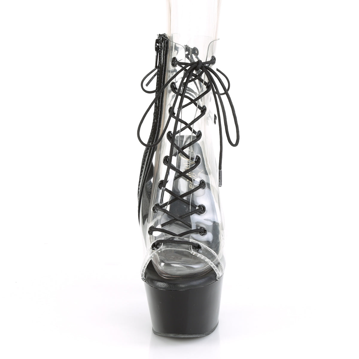 ASPIRE-600-30 *6" Heel, 2 1/4" PF Lace-up Ankle Boot, Side Zip
