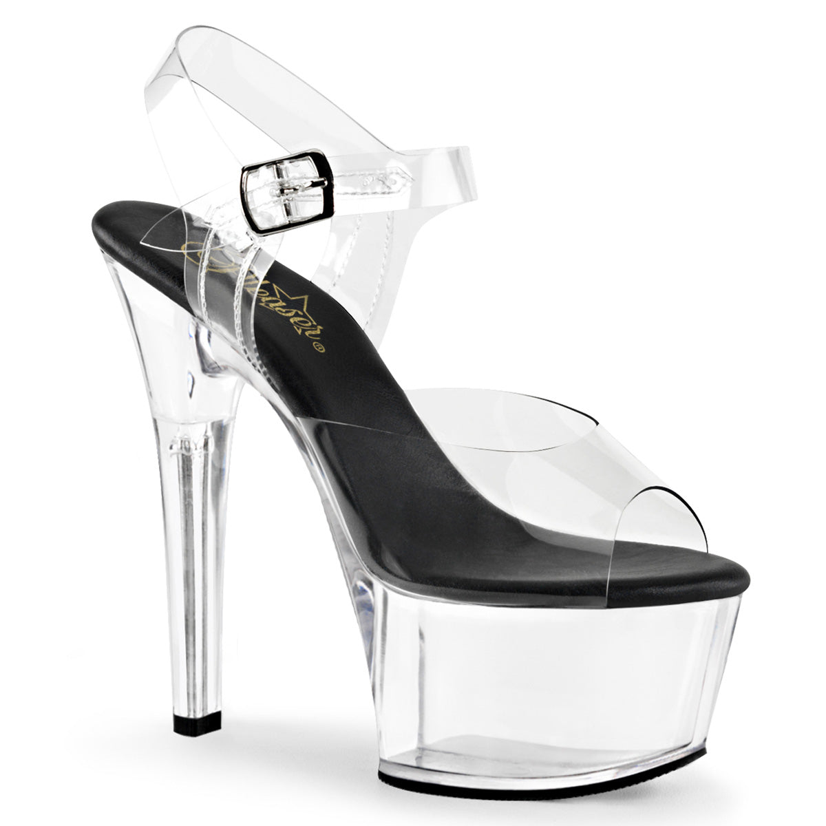 ASPIRE-608 6" Heel, 2 1/4" PF Vegan Friendly Ankle Strap Sandal