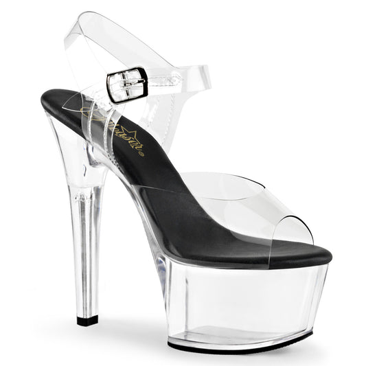 ASPIRE-608 6" Heel, 2 1/4" PF Vegan Friendly Ankle Strap Sandal