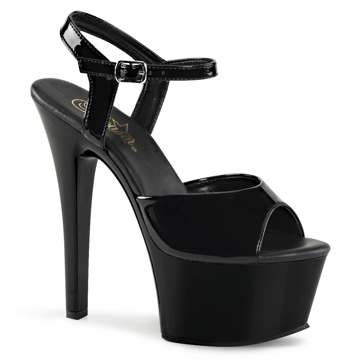ASPIRE-609 6" Heel, 2 1/4" PF Vegan Friendly Ankle Strap Sandal