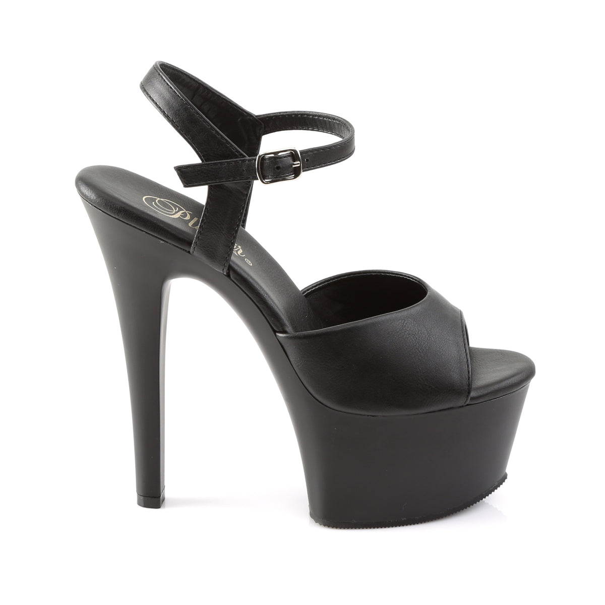 ASPIRE-609 6" Heel, 2 1/4" PF Vegan Friendly Ankle Strap Sandal