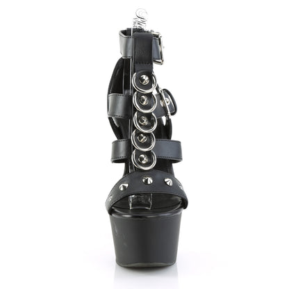 ASPIRE-658 *6" Heel, 2 1/4" PF Strappy T-Strap Close Back Sandal