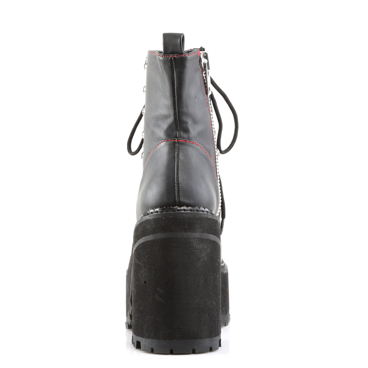 ASSAULT-100 4 3/4" Heel, 2 1/4" PF D-Ring Lace-Up Ankle Boot, Side Zip