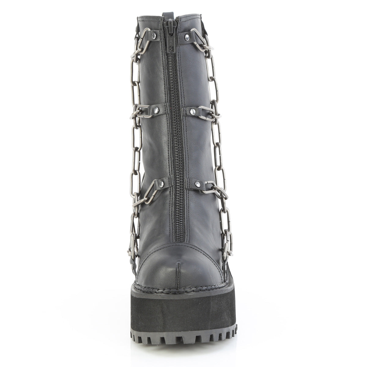 ASSAULT-66 4 3/4" Heel, 2 1/4" PF Ankle Boot, Front Zip