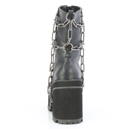 ASSAULT-66 4 3/4" Heel, 2 1/4" PF Ankle Boot, Front Zip