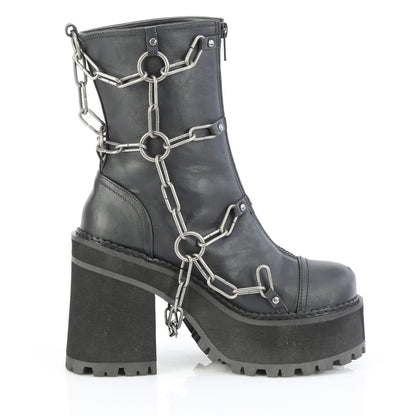 ASSAULT-66 4 3/4" Heel, 2 1/4" PF Ankle Boot, Front Zip