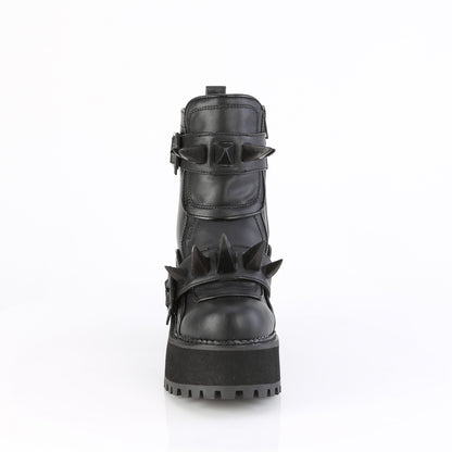 ASSAULT-72 4 3/4" Heel, 2 1/4" PF Ankle Boot, Inside Zip