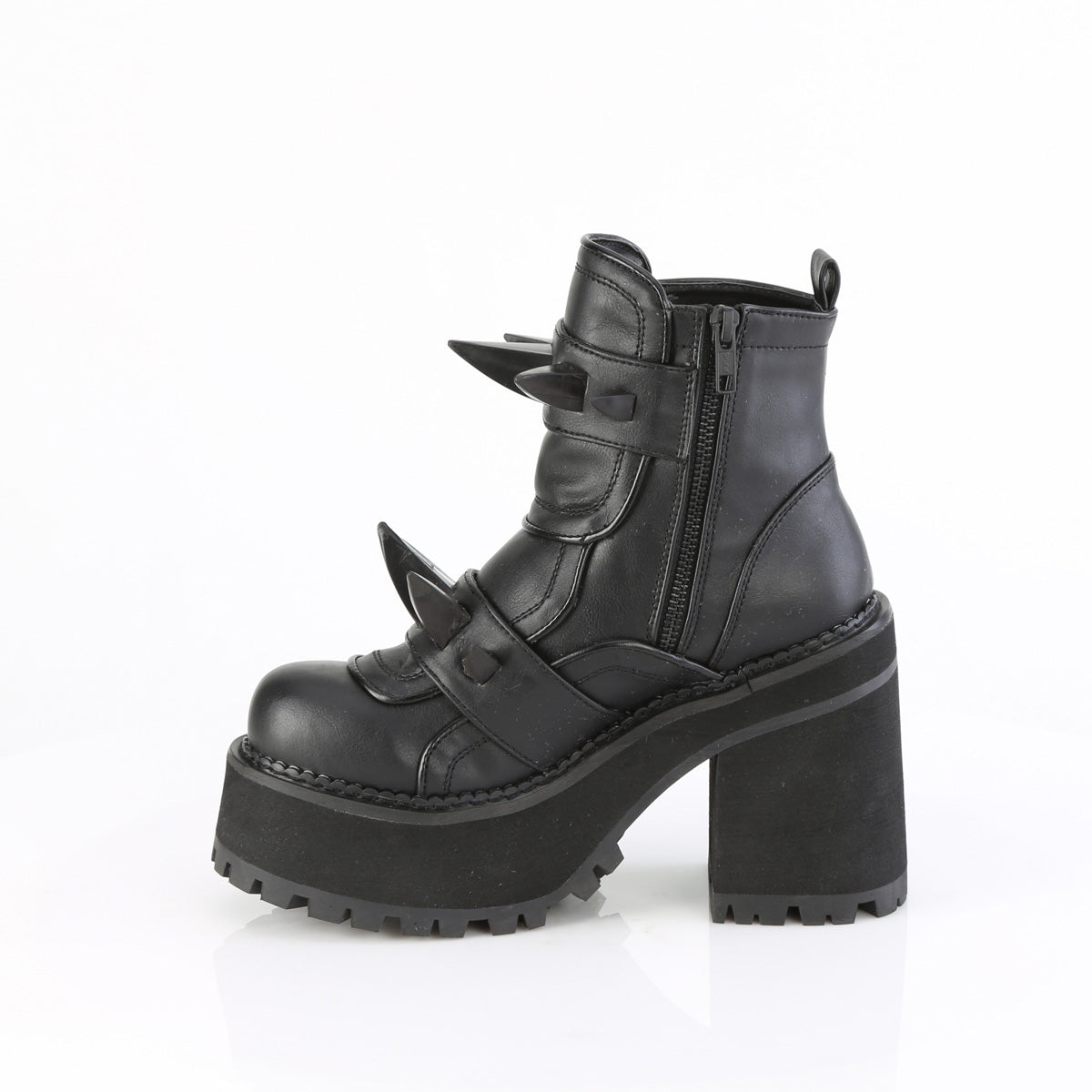 ASSAULT-72 4 3/4" Heel, 2 1/4" PF Ankle Boot, Inside Zip