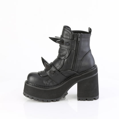ASSAULT-72 4 3/4" Heel, 2 1/4" PF Ankle Boot, Inside Zip