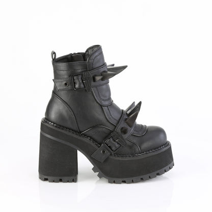 ASSAULT-72 4 3/4" Heel, 2 1/4" PF Ankle Boot, Inside Zip
