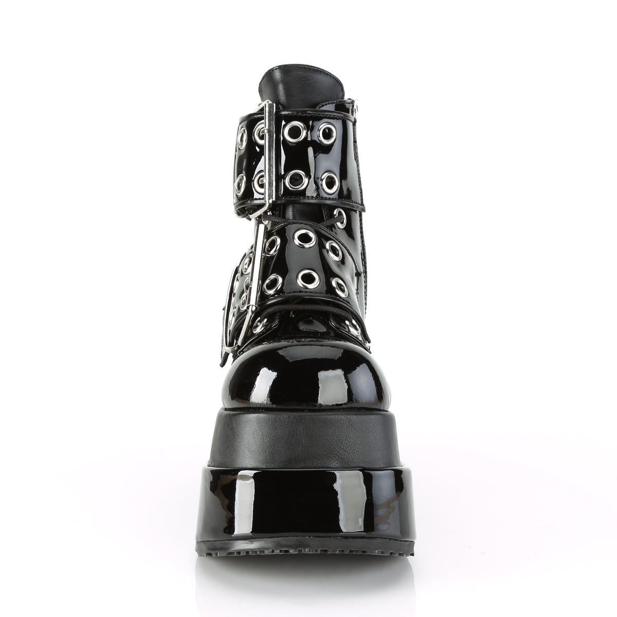 BEAR-104 4 1/2" Tiered PF Lace-Up Ankle Boot, Side Zip