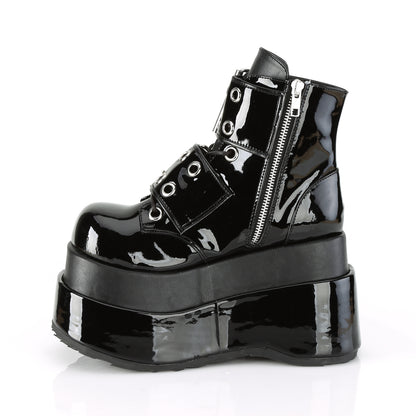 BEAR-104 4 1/2" Tiered PF Lace-Up Ankle Boot, Side Zip