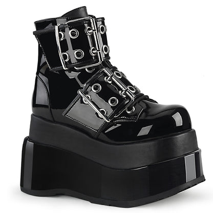 BEAR-104 4 1/2" Tiered PF Lace-Up Ankle Boot, Side Zip