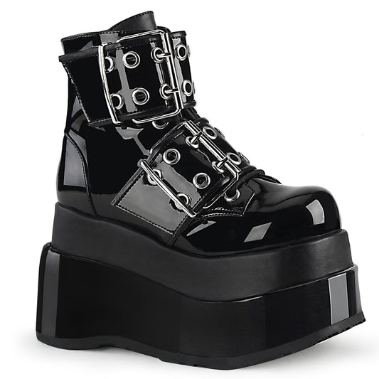 BEAR-104 4 1/2" Tiered PF Lace-Up Ankle Boot, Side Zip