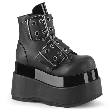 BEAR-104 4 1/2" Tiered PF Lace-Up Ankle Boot, Side Zip