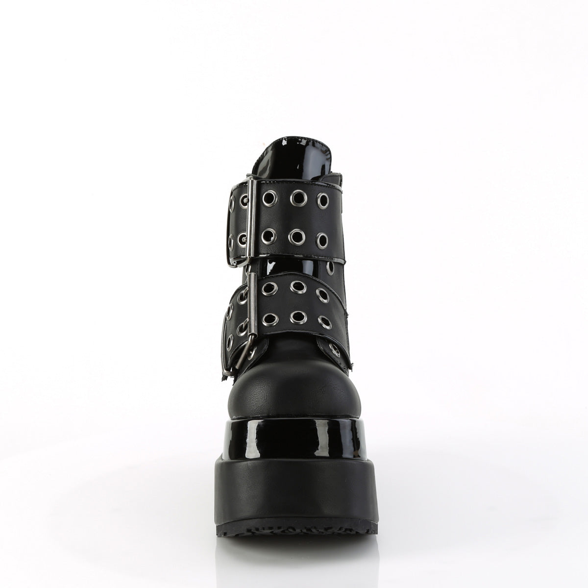 BEAR-104 4 1/2" Tiered PF Lace-Up Ankle Boot, Side Zip