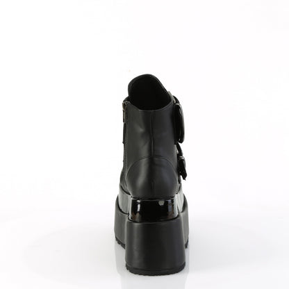 BEAR-104 *4 1/2" Tiered PF Lace-Up Ankle Boot, Side Zip