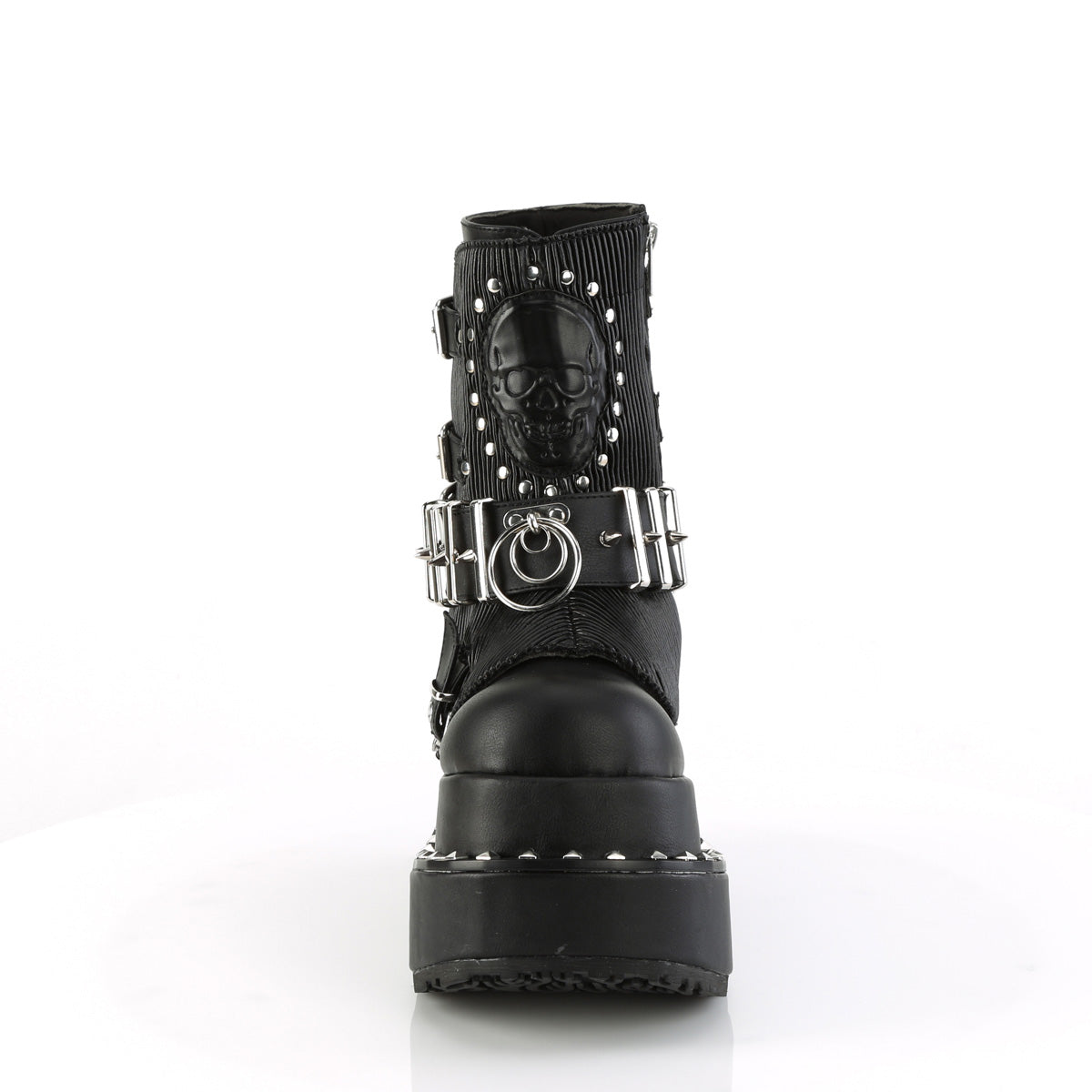 BEAR-150 4 1/2" Tiered PF Lace-Up Ankle Boot, Side Zip